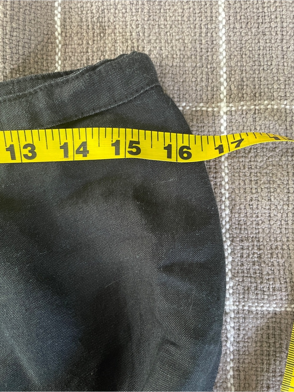 Black linen and silk Drawstring Pants - Picture 5 of 5